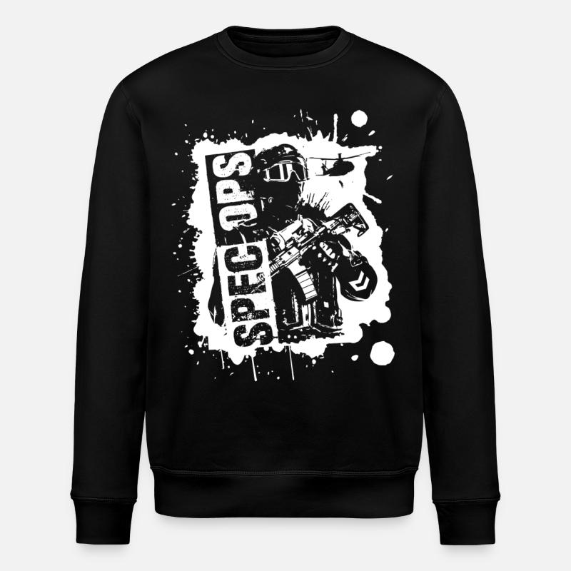 Spec Ops TR White - Stanley/Stella Unisex Bio-Sweatshirt ROLLER - Schwarz