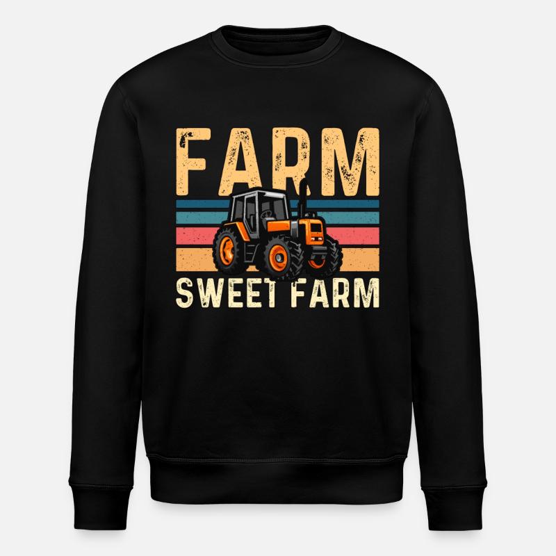 Moissonneuse-batteuse Farm Sweet Farm Farmer Moissonneuse-batteuse - Sweat bio ROLLER Stanley/Stella Unisexe - noir