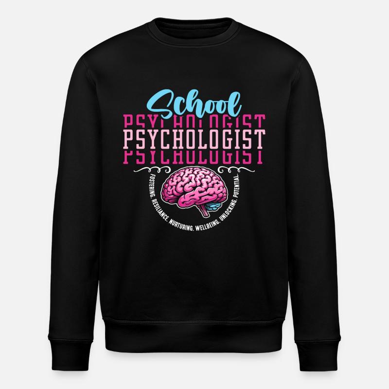 Psychologue scolaire Conseiller en résilience - Sweat bio ROLLER Stanley/Stella Unisexe - noir