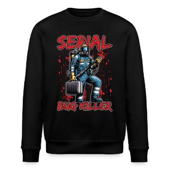 Lutte antiparasitaire Serial Bug Killer Gestion parasitaire - Sweat bio ROLLER Stanley/Stella Unisexe - noir - Devant - Nik (191cm)