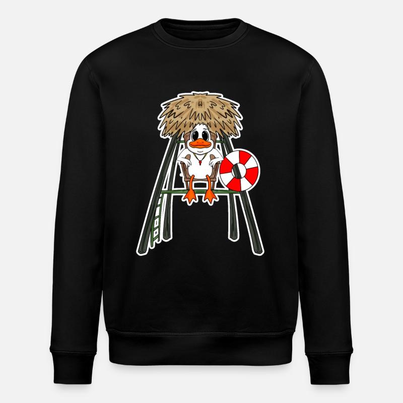 Sauveteur Canard - Sweat bio ROLLER Stanley/Stella Unisexe - noir