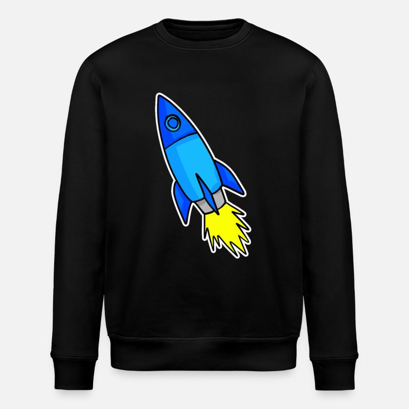 Blue Rocket - Stanley/Stella ROLLER Unisex Organic Sweatshirt - black