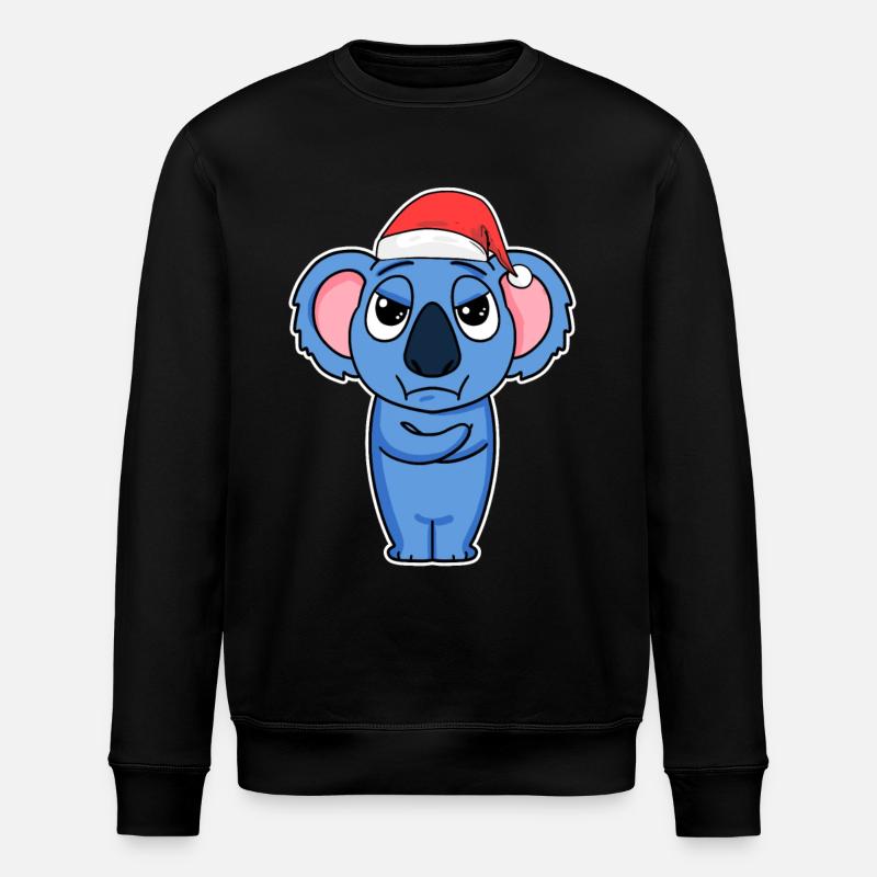 Koala Christmas - Stanley/Stella ROLLER Unisex Organic Sweatshirt - black