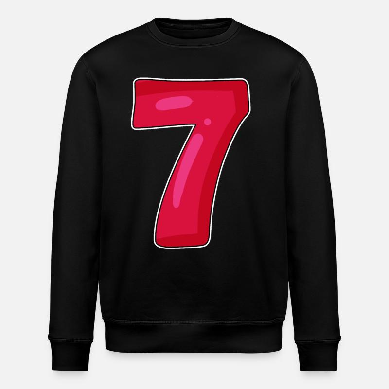 7 red - Stanley/Stella ROLLER Unisex Organic Sweatshirt - black