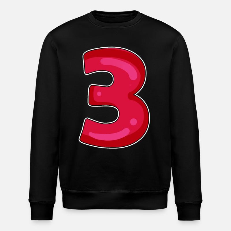 3 - Trois - Sweat bio ROLLER Stanley/Stella Unisexe - noir