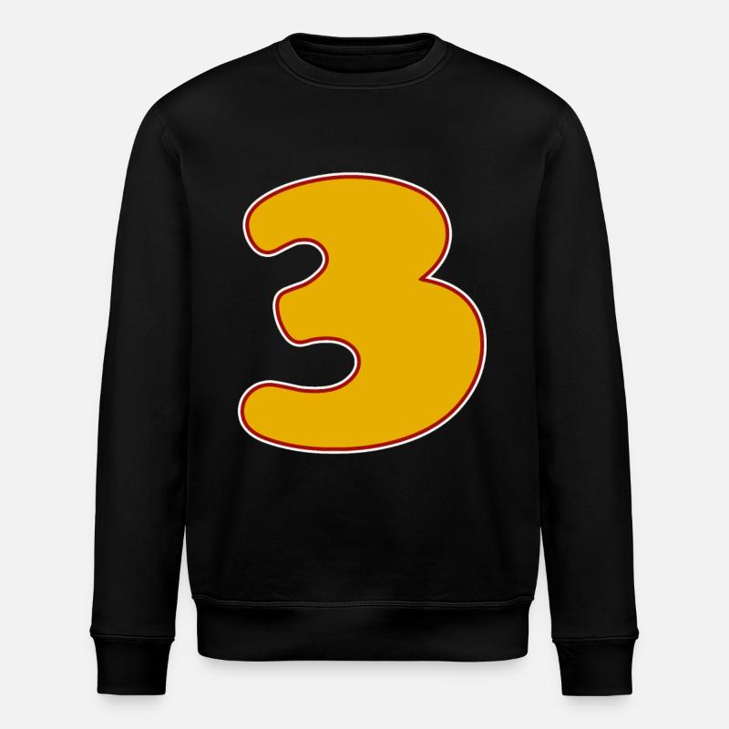 3 - Three - Stanley/Stella ROLLER Unisex Organic Sweatshirt - black