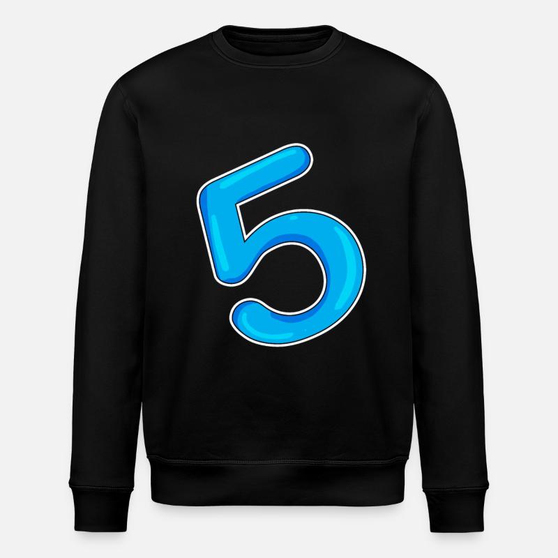 Numéro 5 Bleu - Sweat bio ROLLER Stanley/Stella Unisexe - noir