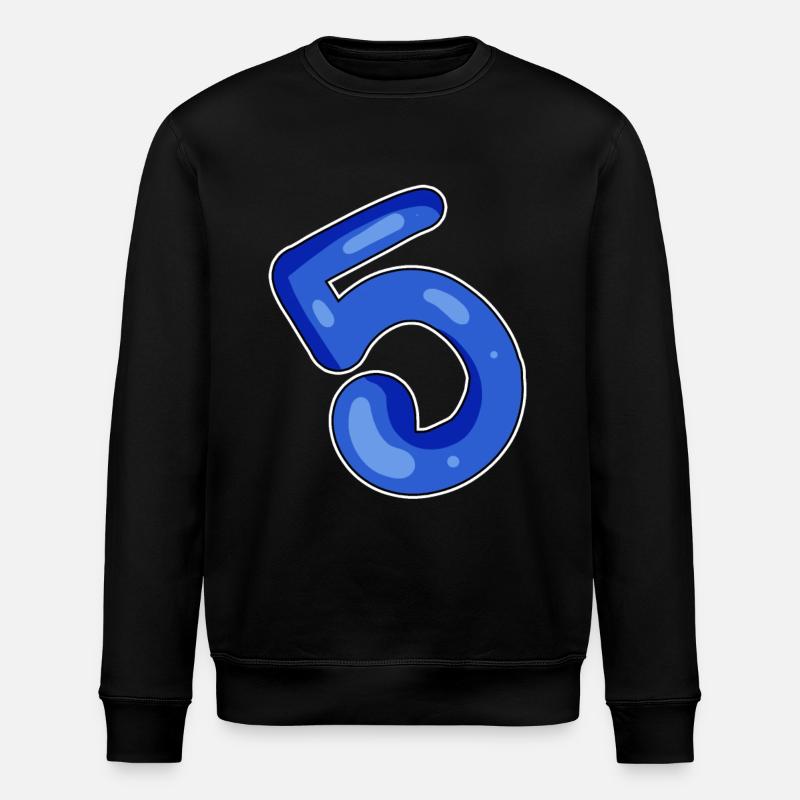 5 Blue - Stanley/Stella ROLLER Unisex Organic Sweatshirt - black