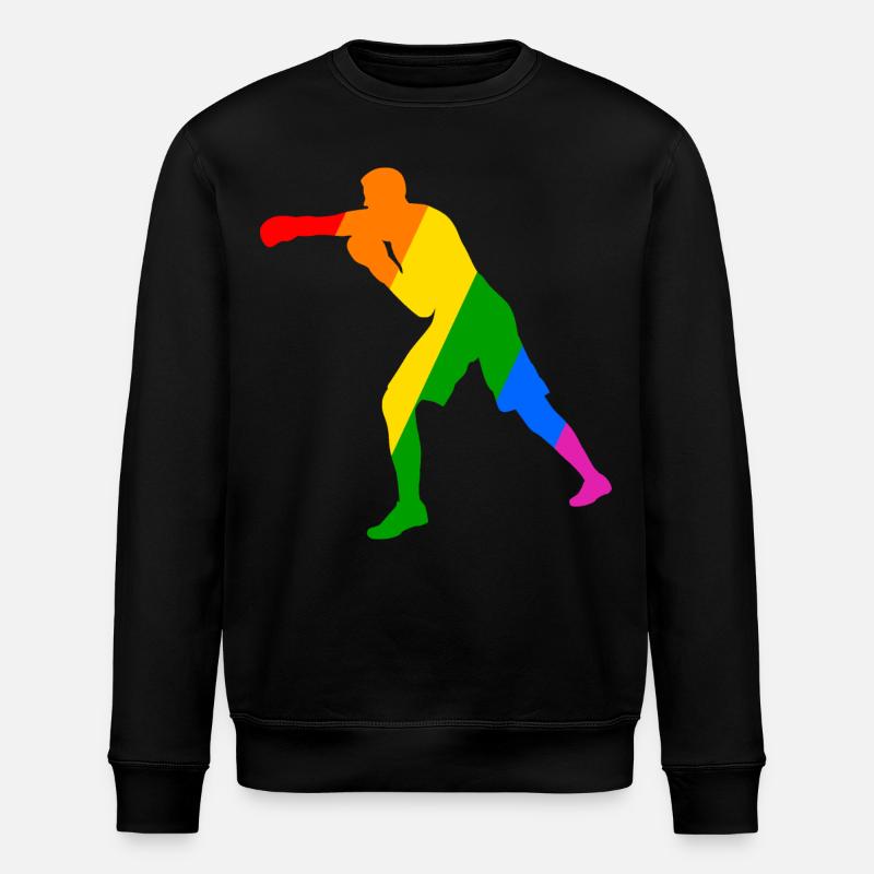 Boxeur dans l’arc-en-ciel - Sweat bio ROLLER Stanley/Stella Unisexe - noir