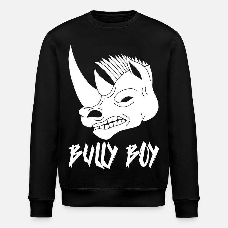 Tête de rhinocéros blanc - Sweat bio ROLLER Stanley/Stella Unisexe - noir