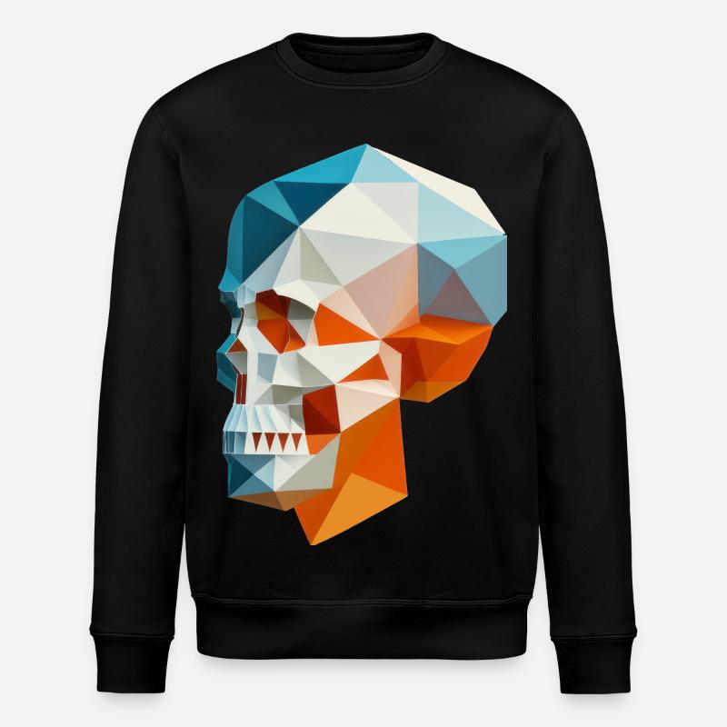 Skull - Stanley/Stella ROLLER Unisex Organic Sweatshirt - black
