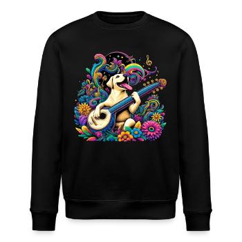 Labrador String Magic - Stanley/Stella ROLLER Unisex Organic Sweatshirt - black - Front - Nik (191cm)