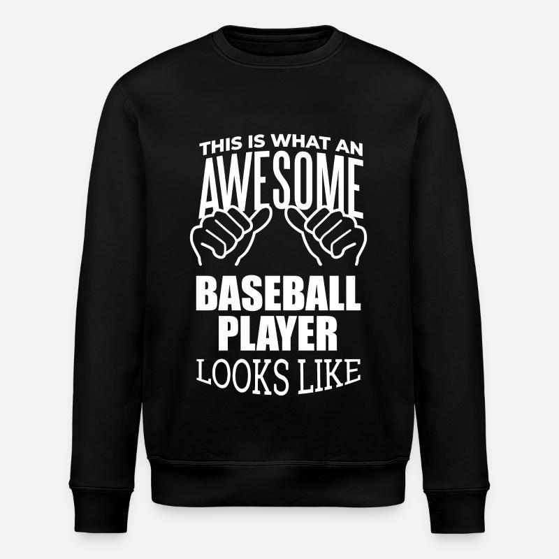 Baseball - Stanley/Stella ROLLER Unisex Organic Sweatshirt - black