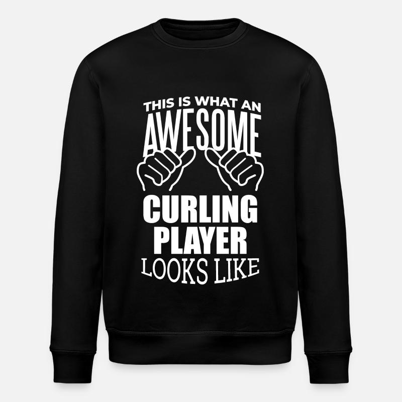 Curling - Stanley/Stella ROLLER Unisex Organic Sweatshirt - black