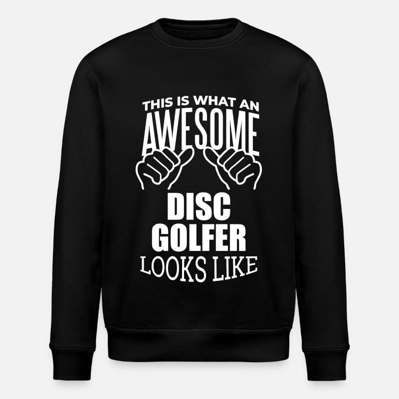 Disc Golf - Stanley/Stella ROLLER Unisex Organic Sweatshirt - black
