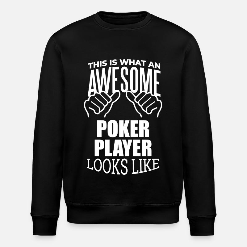 poker - Sweat bio ROLLER Stanley/Stella Unisexe - noir