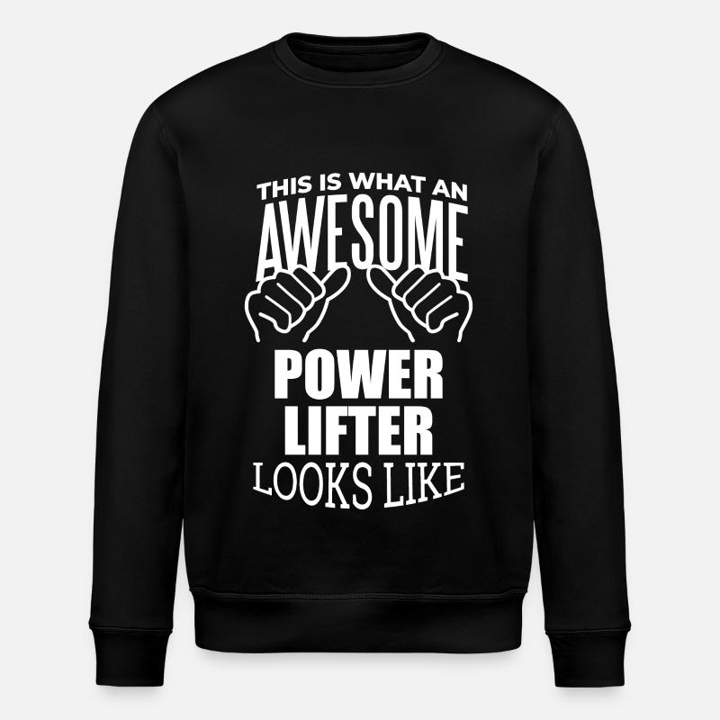 Powerlifting - Stanley/Stella ROLLER Unisex Organic Sweatshirt - black