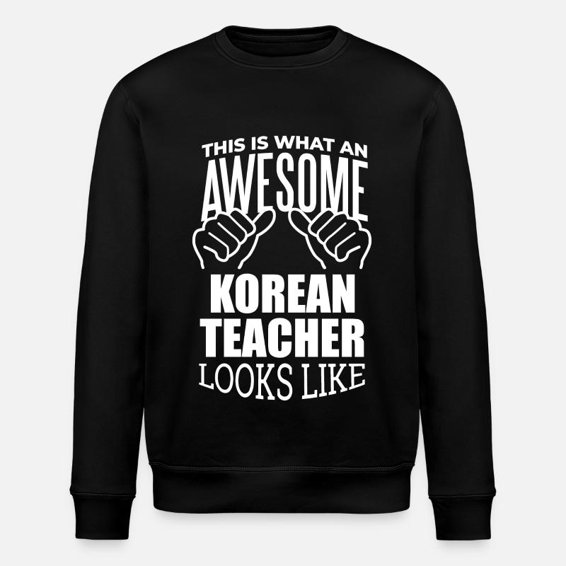 Koreanisch - Stanley/Stella Unisex Bio-Sweatshirt ROLLER - Schwarz