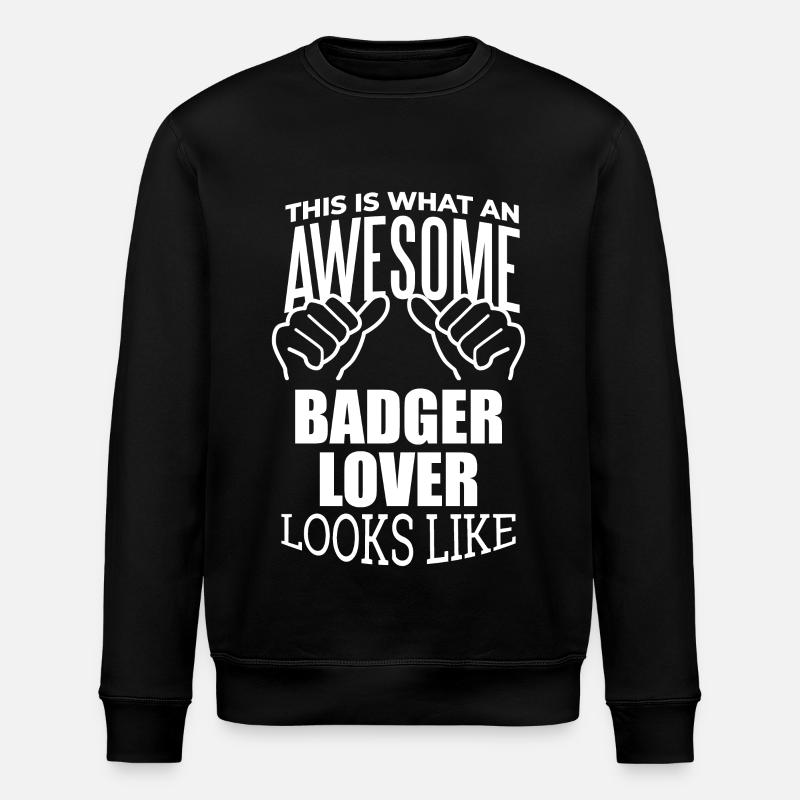 Badger - Stanley/Stella ROLLER Unisex Organic Sweatshirt - black