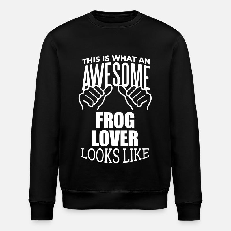 Frog - Stanley/Stella ROLLER Unisex Organic Sweatshirt - black