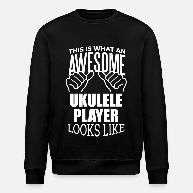 Ukulele - Stanley/Stella Unisex Bio-Sweatshirt ROLLER - Schwarz