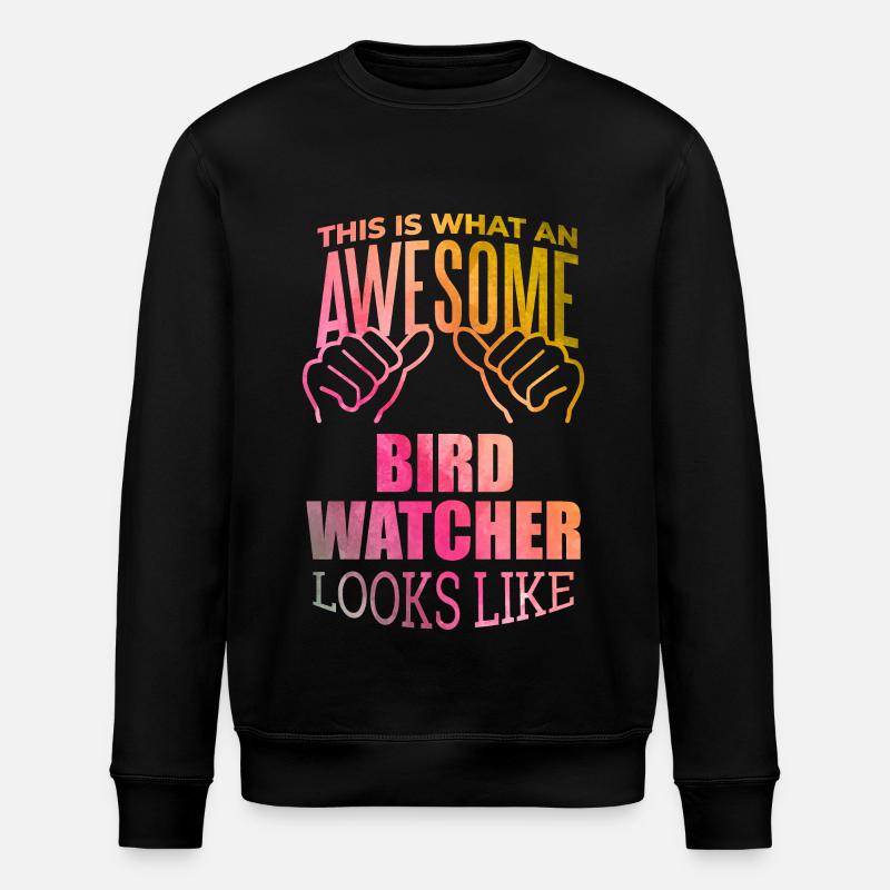 Vogelbeobachtung - Stanley/Stella Unisex Bio-Sweatshirt ROLLER - Schwarz