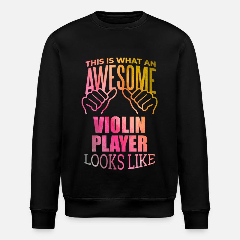 Geige - Stanley/Stella Unisex Bio-Sweatshirt ROLLER - Schwarz