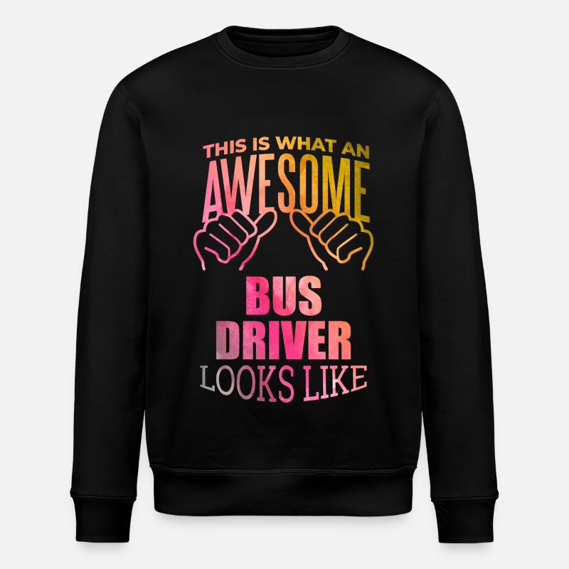 Busfahrer - Stanley/Stella Unisex Bio-Sweatshirt ROLLER - Schwarz
