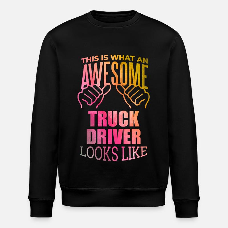 Lastwagenfahrer - Stanley/Stella Unisex Bio-Sweatshirt ROLLER - Schwarz