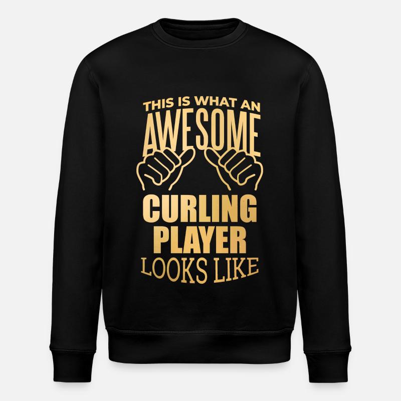 Curling - Stanley/Stella ROLLER Unisex Organic Sweatshirt - black