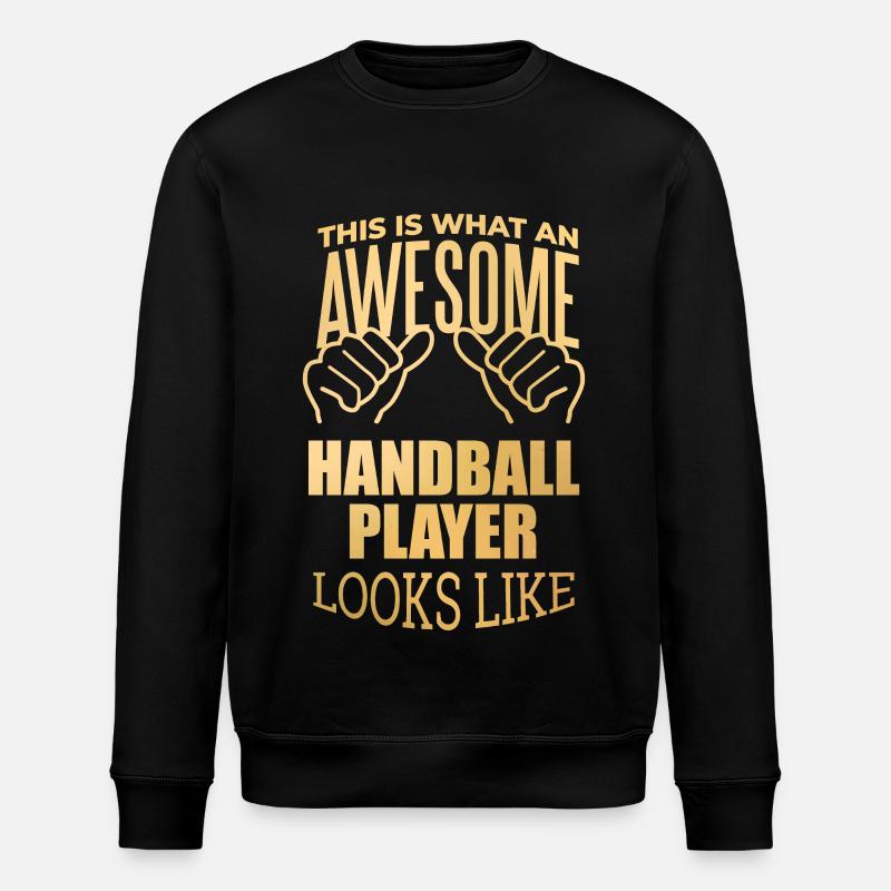handball - Sweat bio ROLLER Stanley/Stella Unisexe - noir