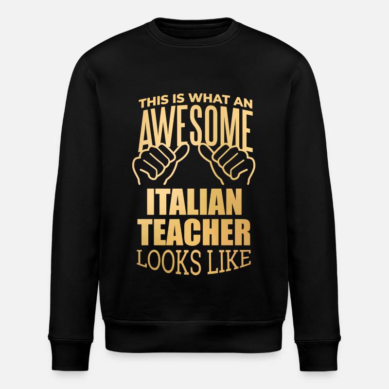 Italienisch - Stanley/Stella Unisex Bio-Sweatshirt ROLLER - Schwarz