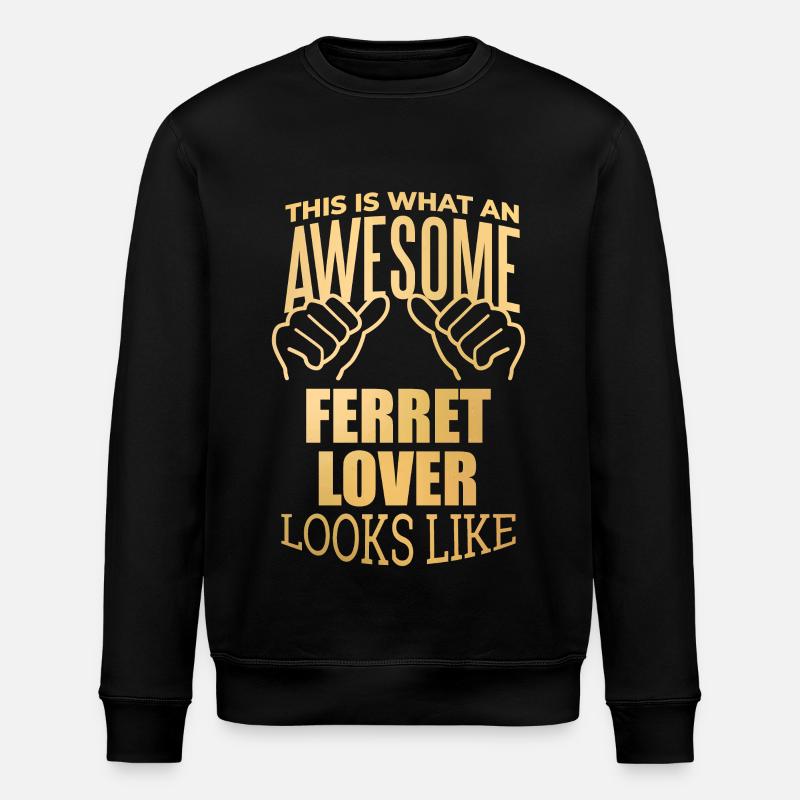 Frettchen - Stanley/Stella Unisex Bio-Sweatshirt ROLLER - Schwarz