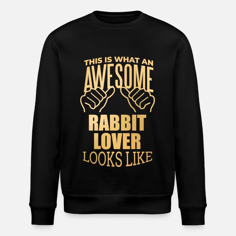 Rabbit - Stanley/Stella ROLLER Unisex Organic Sweatshirt - black