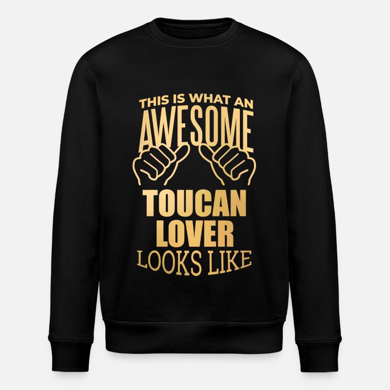 Toucan - Stanley/Stella ROLLER Unisex Organic Sweatshirt - black