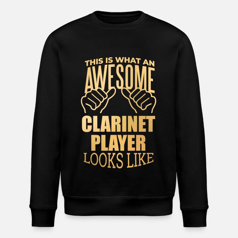 Clarinet - Stanley/Stella ROLLER Unisex Organic Sweatshirt - black