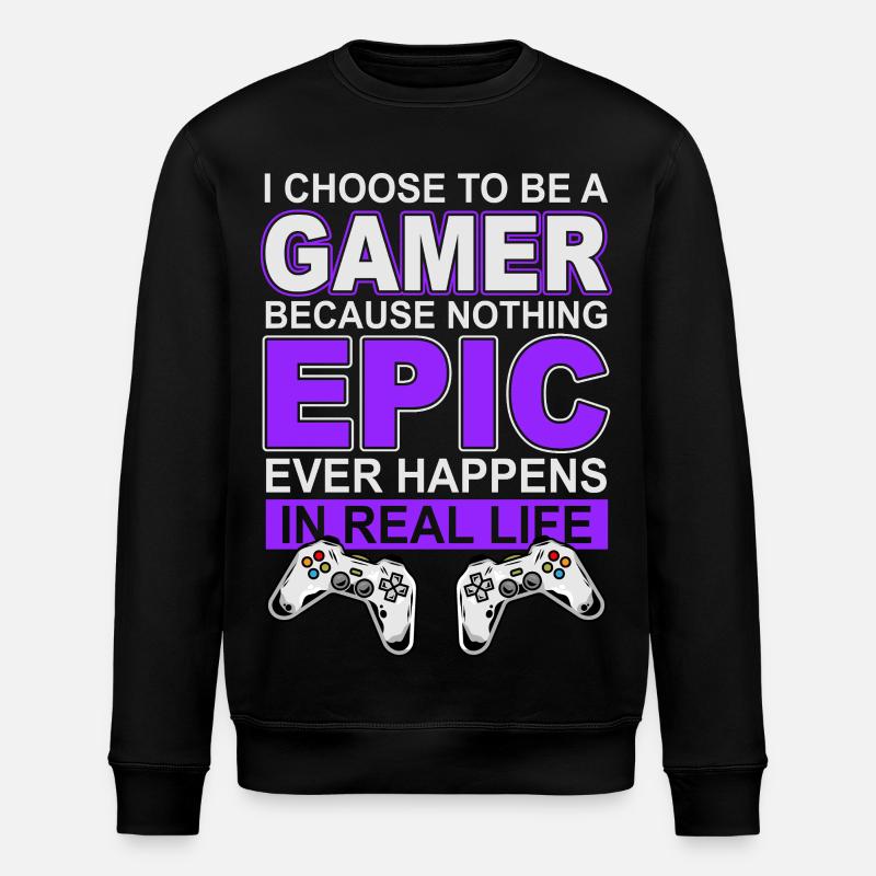 Jeux de joueurs - Sweat bio ROLLER Stanley/Stella Unisexe - noir