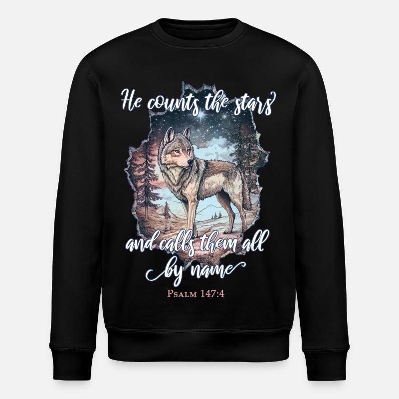 Wolf Christian - Sweat bio ROLLER Stanley/Stella Unisexe - noir