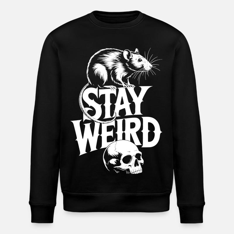 Reste Rat bizarre - Sweat bio ROLLER Stanley/Stella Unisexe - noir