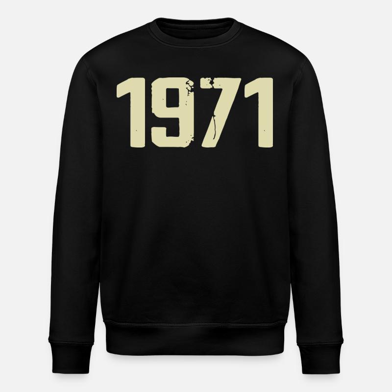 Jubilé 1971 - Sweat bio ROLLER Stanley/Stella Unisexe - noir