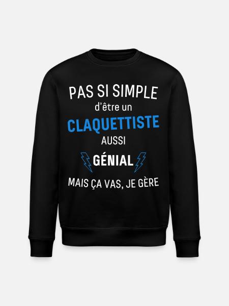 Fantastischer Tap-Player - Stanley/Stella Unisex Bio-Sweatshirt ROLLER - Schwarz