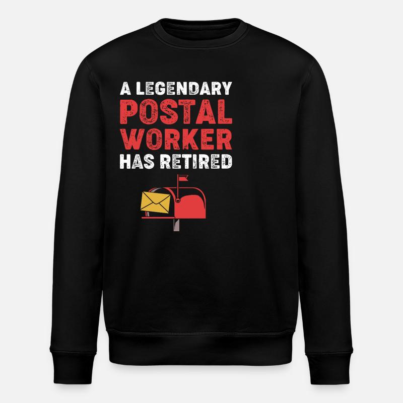 Cachet de la poste - Sweat bio ROLLER Stanley/Stella Unisexe - noir