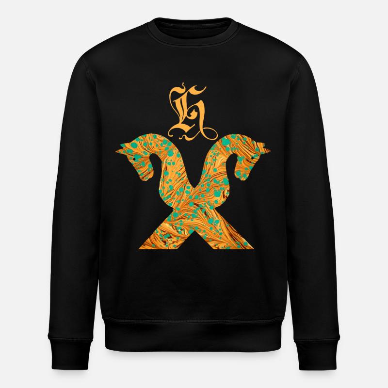 cheval pignon e 95 h - Sweat bio ROLLER Stanley/Stella Unisexe - noir