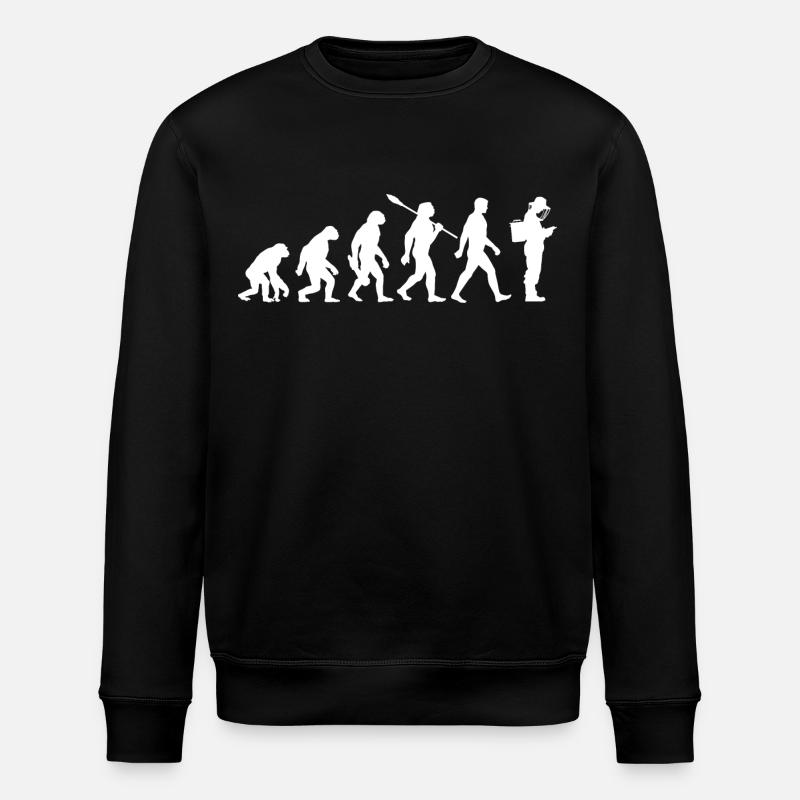 Evolution - Imker - Bienen - Bienenzucht - Stanley/Stella Unisex Bio-Sweatshirt ROLLER - Schwarz