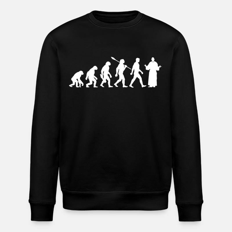 Evolution - Pasteurs - Église - Religion - Sweat bio ROLLER Stanley/Stella Unisexe - noir