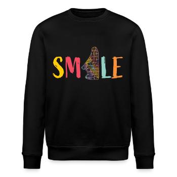 Smile - Sneaker coloré - cool - Sport - Danse - Danse - Sweat bio ROLLER Stanley/Stella Unisexe - noir - Devant - Nik (191cm)