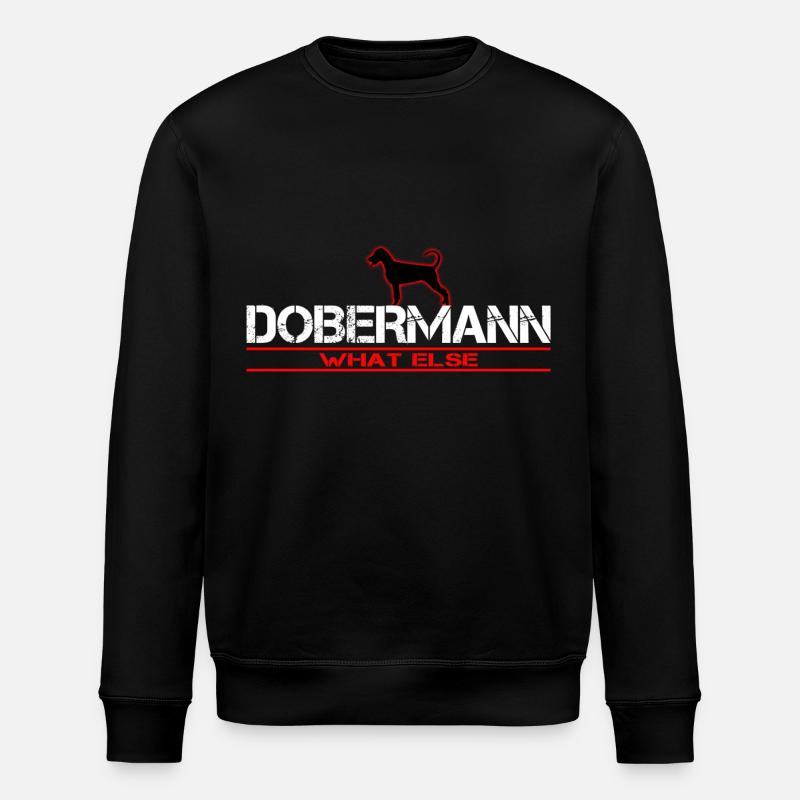 Dobermann what else - Stanley/Stella Unisex Bio-Sweatshirt ROLLER - Schwarz
