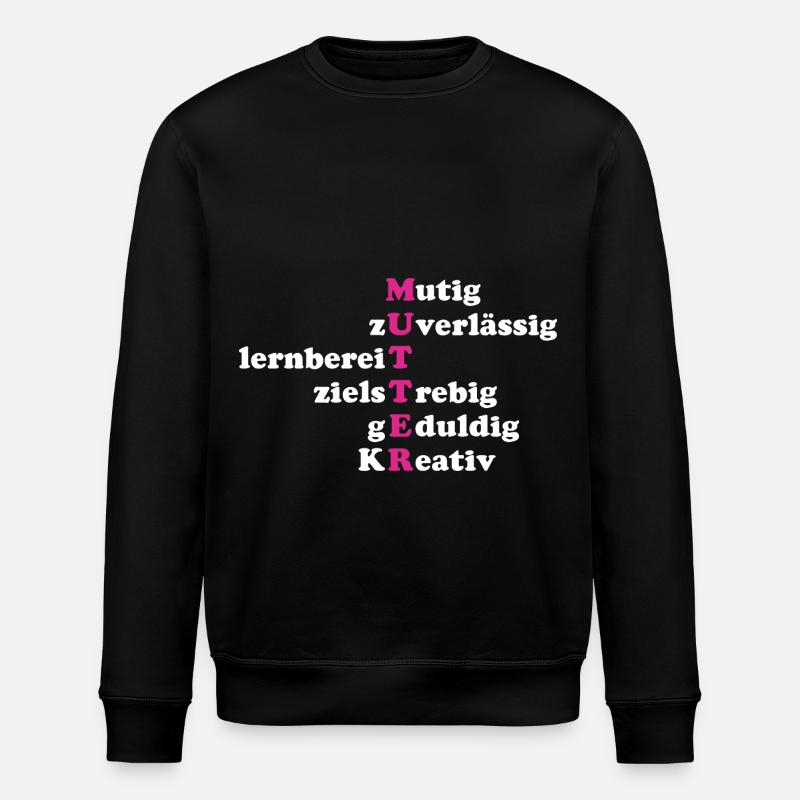 Mutter Eigenschaften - Stanley/Stella Unisex Bio-Sweatshirt ROLLER - Schwarz
