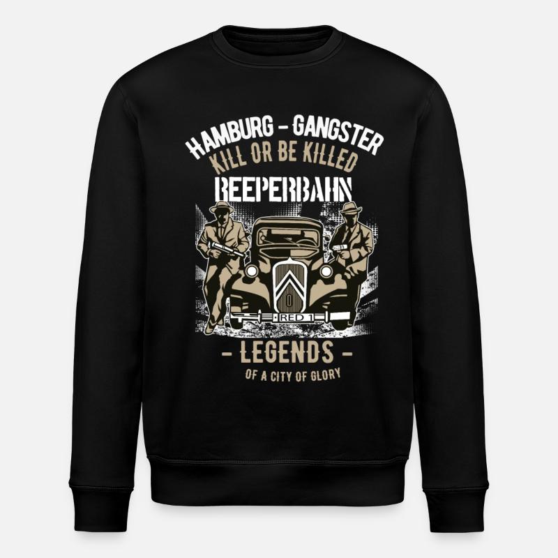Hamburg Gangster - Stanley/Stella Unisex Bio-Sweatshirt ROLLER - Schwarz