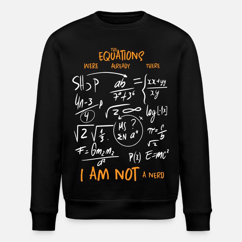 Mathematics equations - Stanley/Stella ROLLER Unisex Organic Sweatshirt - black